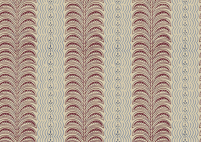 Land & Shore Fintra Stripe (Blackout), Red Blue - Roller Blind - Image 6